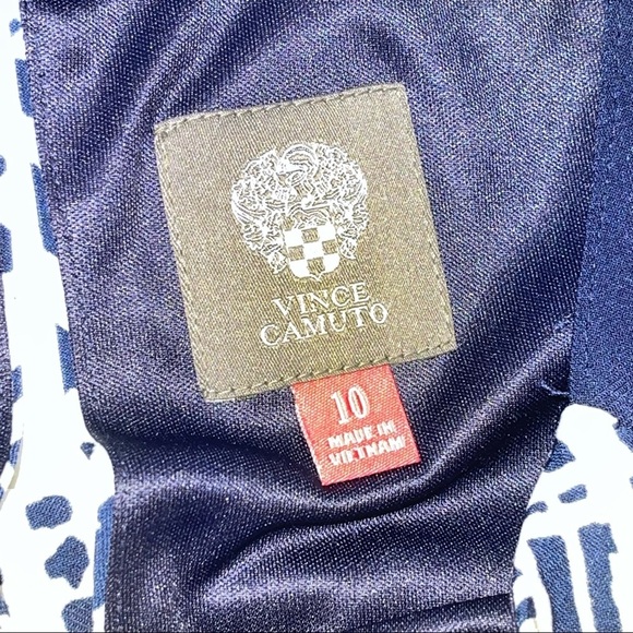 Vince Camuto Navy Halter Maxi Dress Sleeveless M - Picture 10 of 17